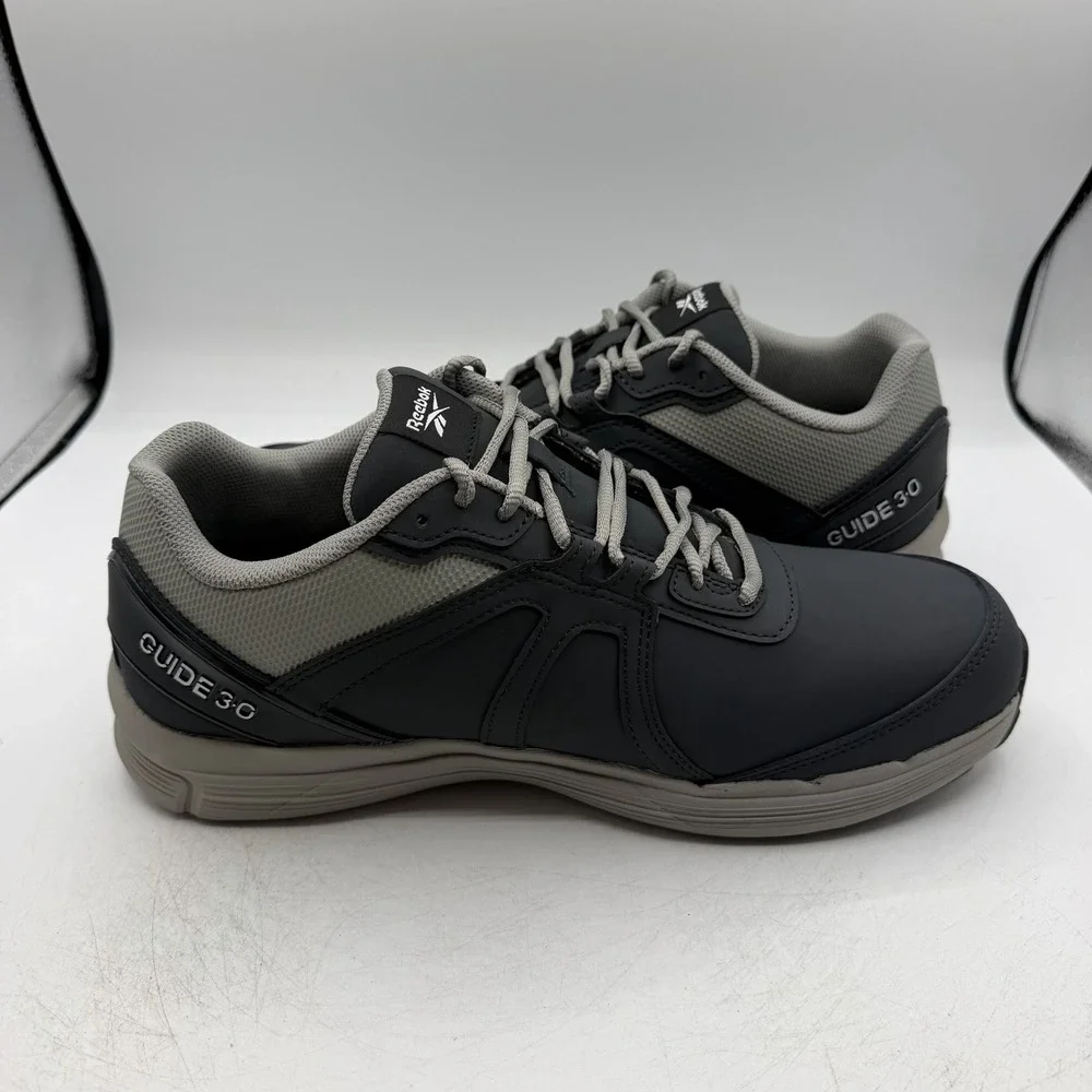 Reebok Guide Work Shoes Mens Sz 12 M Black/Grey Steel Toe Sneakers RB3502